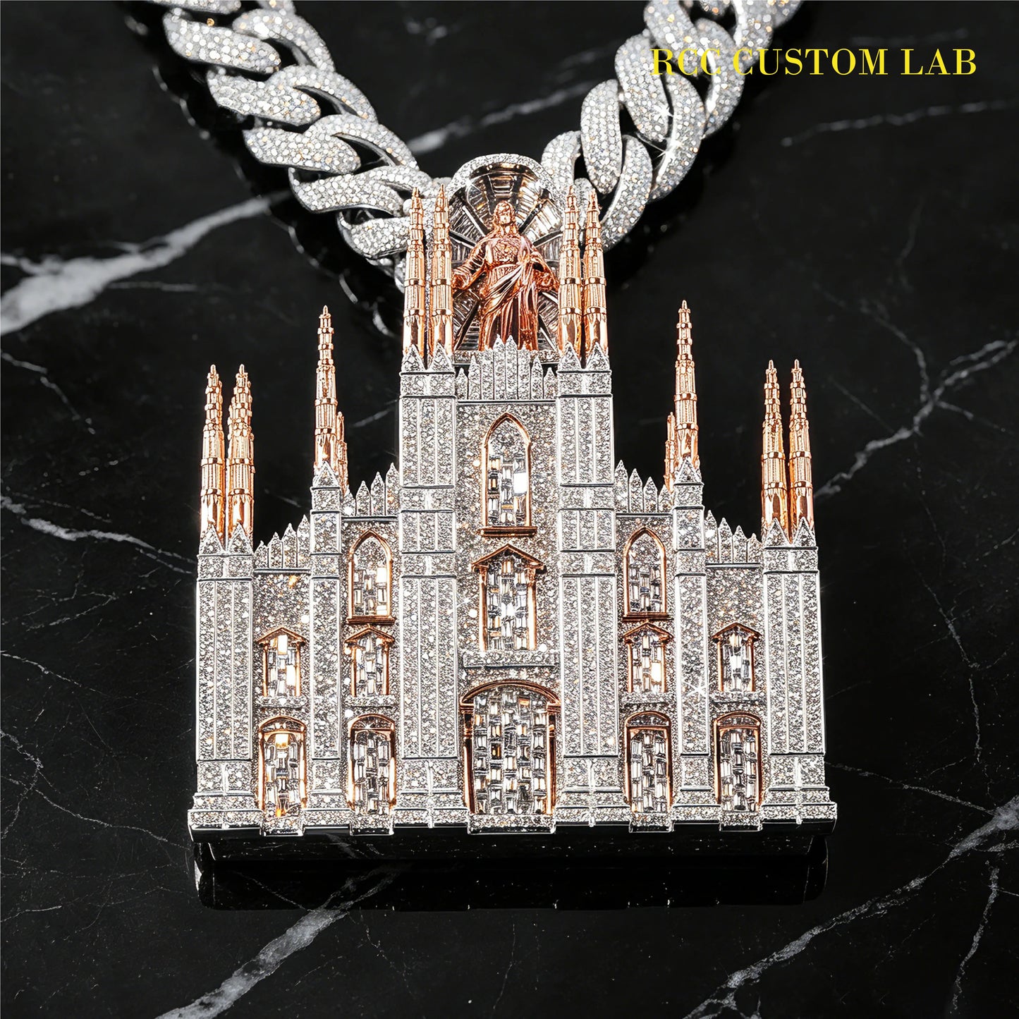 Iced Out Milan Cathedral Medallion【R110】