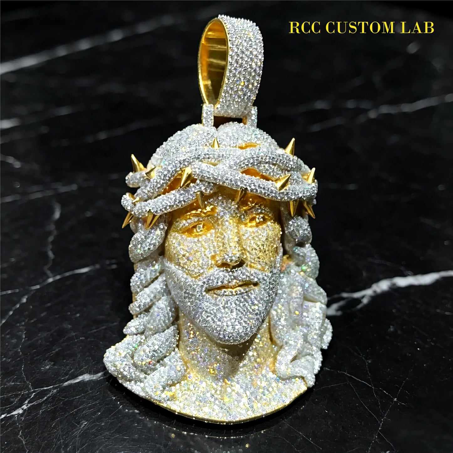 Iced Out 3D Jesus Piece Pendant【R118】