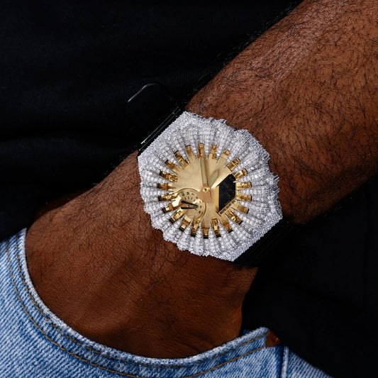 Iced Out Moissanite Bear Claw Bust Down Bezel for GA2100 Series