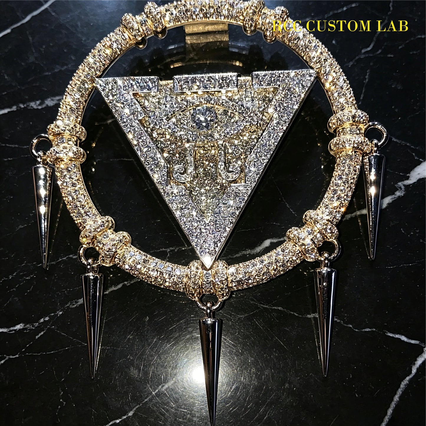 Spiked Geometric Luxury Pendant【R136】