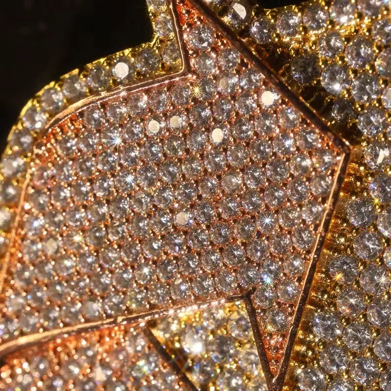 Iced Out Custom Recycle Symbol Moissanite Hip Hop Pendant【R273】