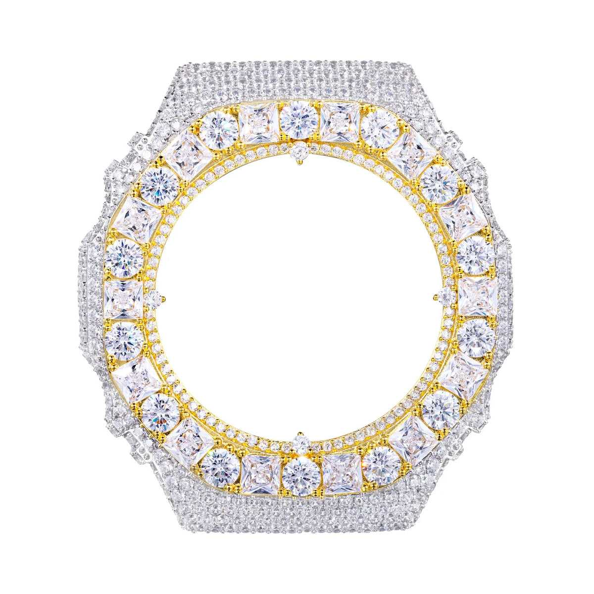 Princess Cut Moissanite Custom Watch Bezel for GA2100 GA2110 GAB2100