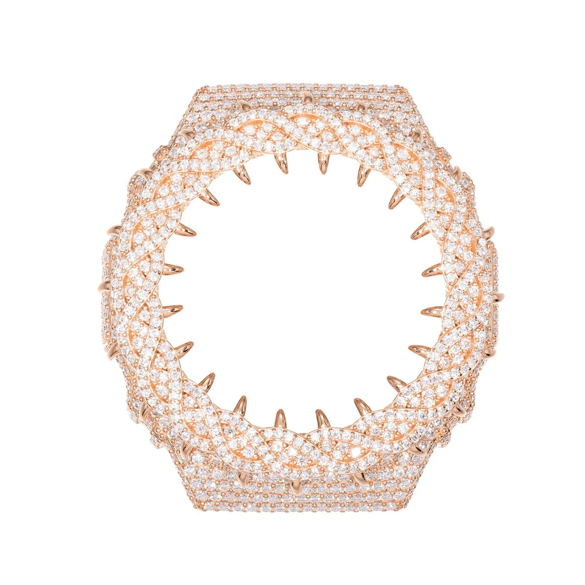 Iced Out Moissanite Thorns Bust Down Bezel for GA2100