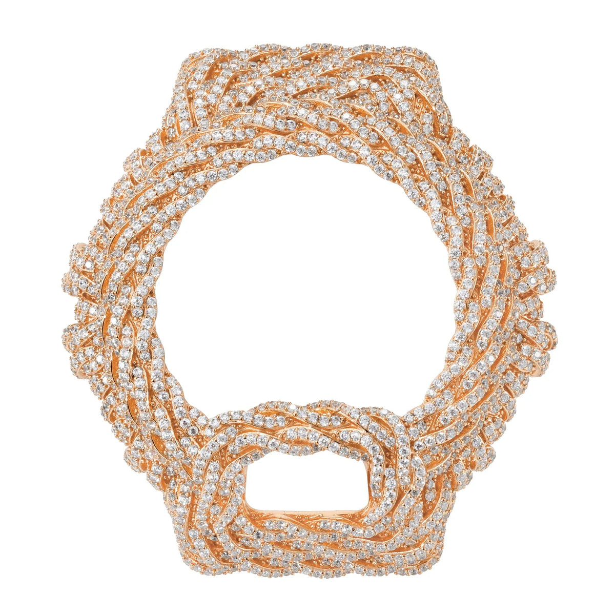 S925 Moissanite Rope Watch Case for DW6900 SERIES