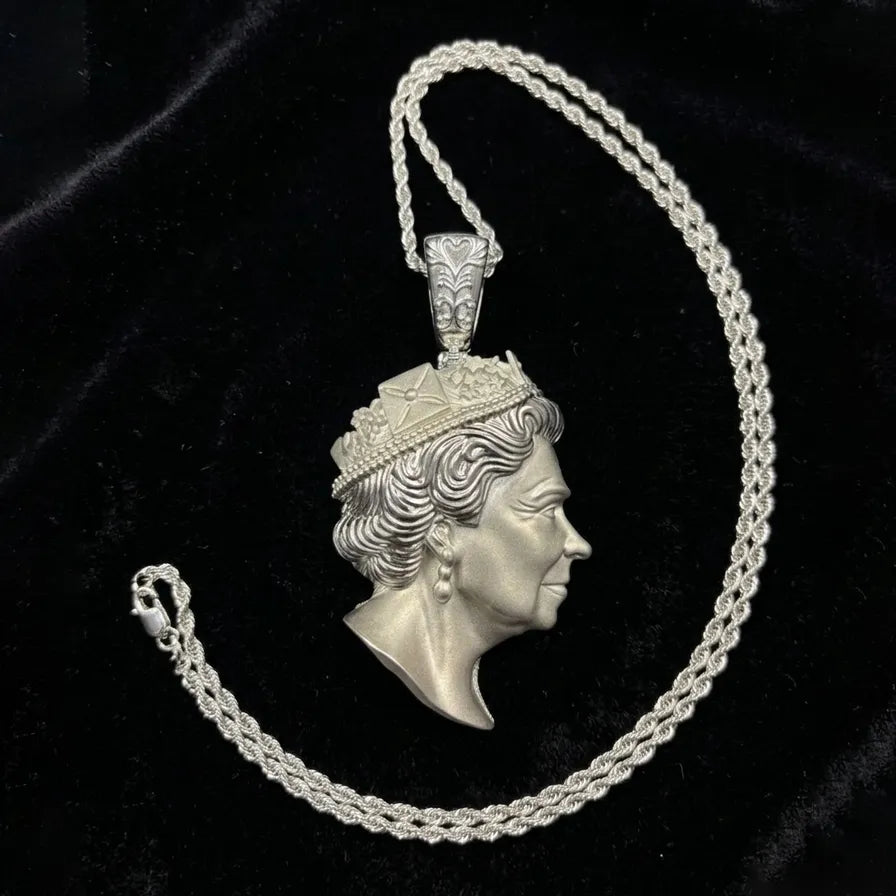 Double-Sided 3D Queen Pendant