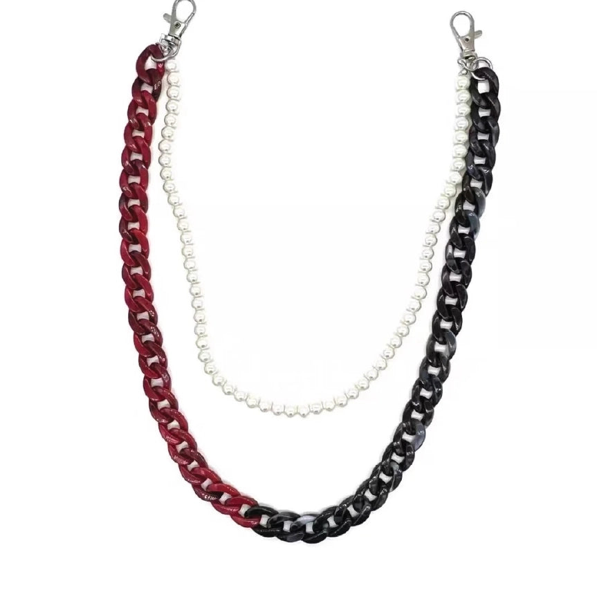 Layered Cuban Link Hip Hop Wallet Chain【M211】