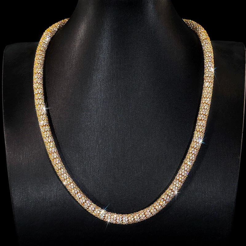 Iced Out 6mm Snake Hip Hop Chain【A151】