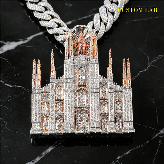 Iced Out Milan Cathedral Medallion【R110】
