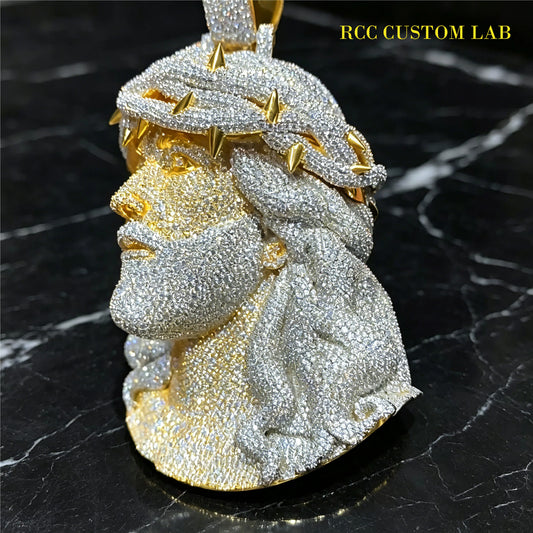 Iced Out 3D Jesus Piece Pendant【R118】