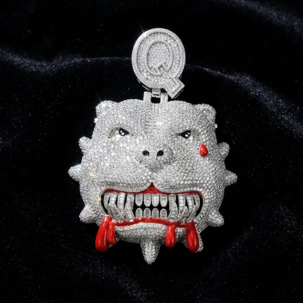 Iced Out Pitbull Pendant【A224】
