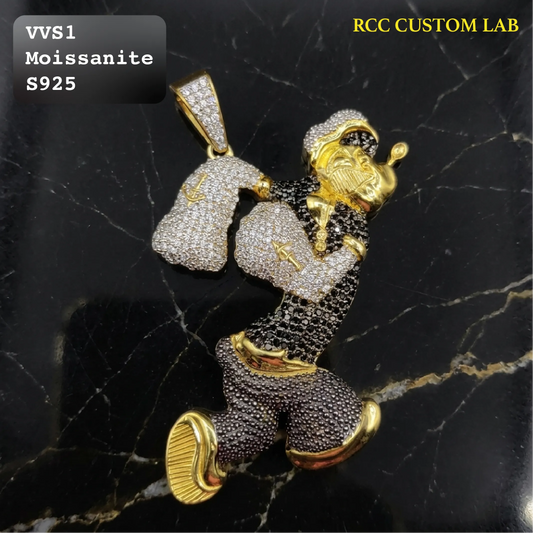 Iced Out Cartoon Character Hip Hop Pendant【R207】