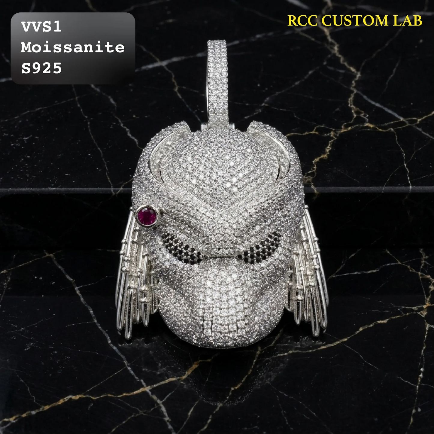 Iced Out Custom Alien Warrior Hip Hop Pendant【R221】