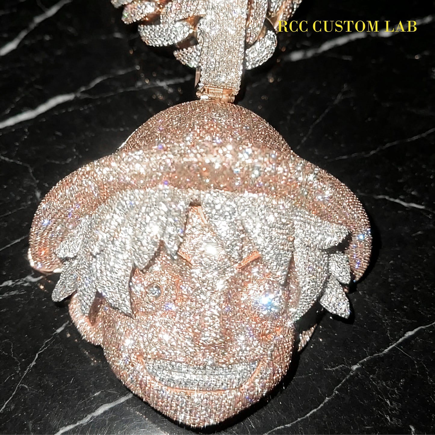 Iced Out 3D Pirate Pendant【R121】