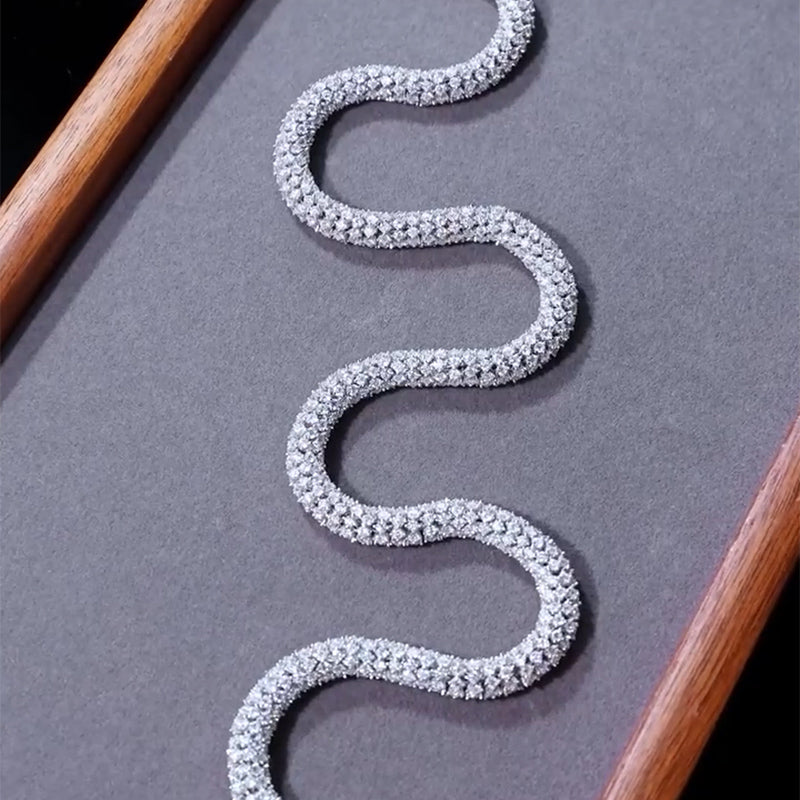 Iced Out 6mm Snake Hip Hop Chain【A151】