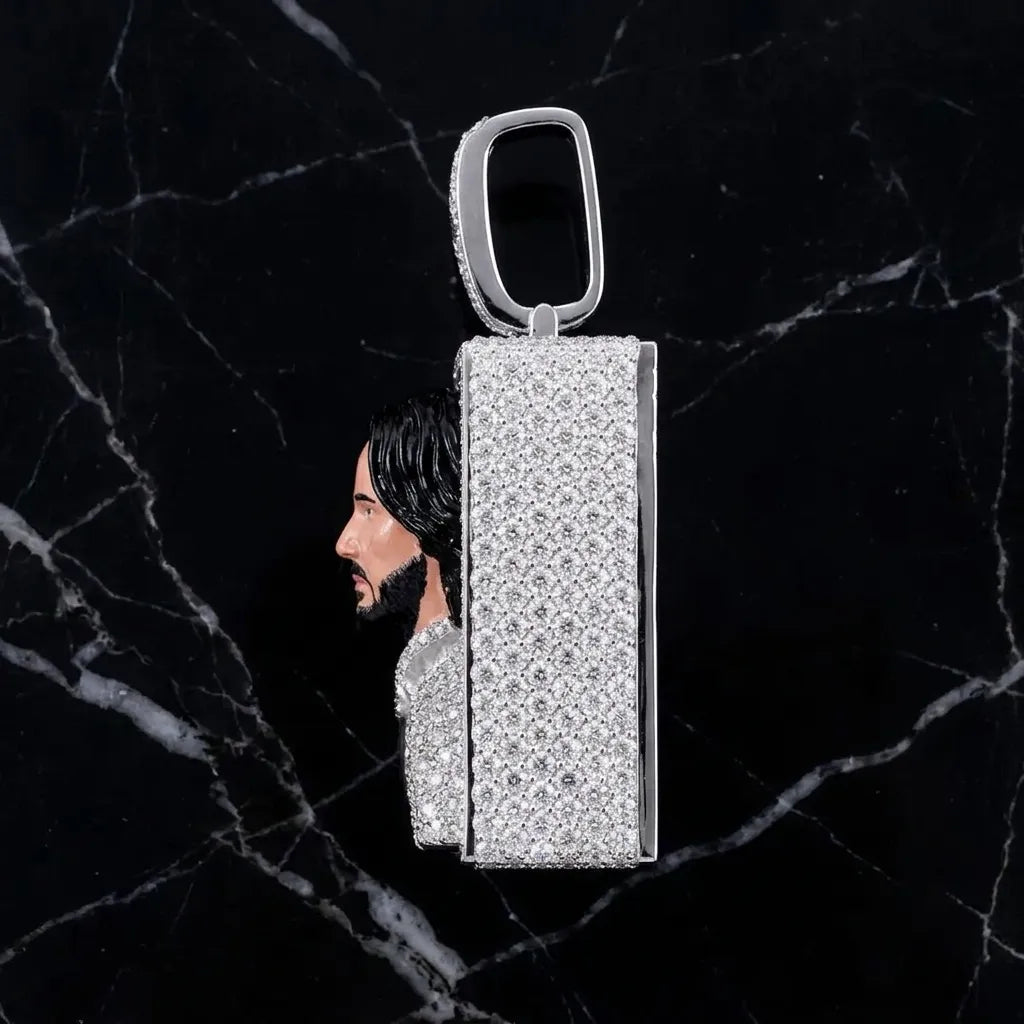 Iced Out Custom Wick Square Hip Hop Pendant【R206】