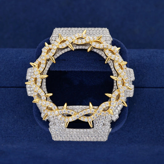 S925 Moissanite Twist Thorn Watch Case for DW6900 SERIES