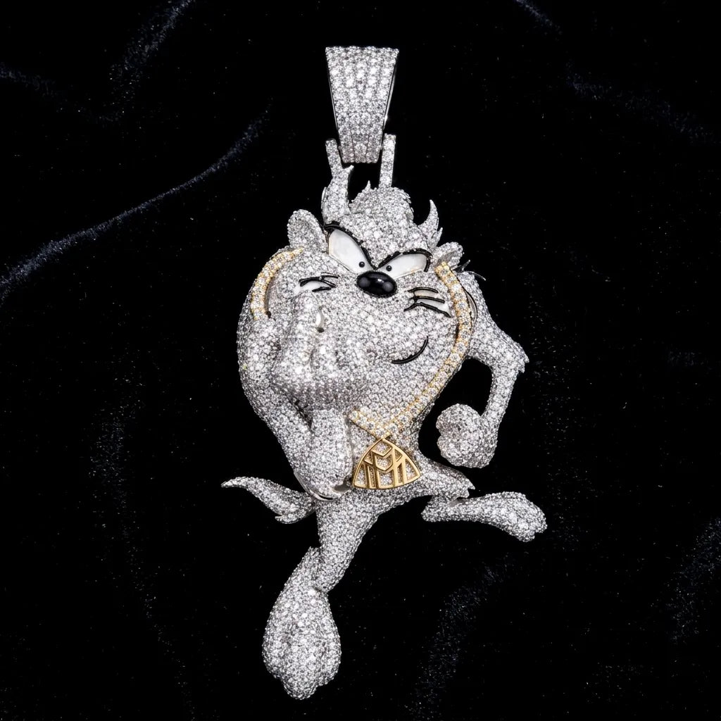 Iced Out Cartoon Character VVS Diamond Hip Hop Pendant【A256】