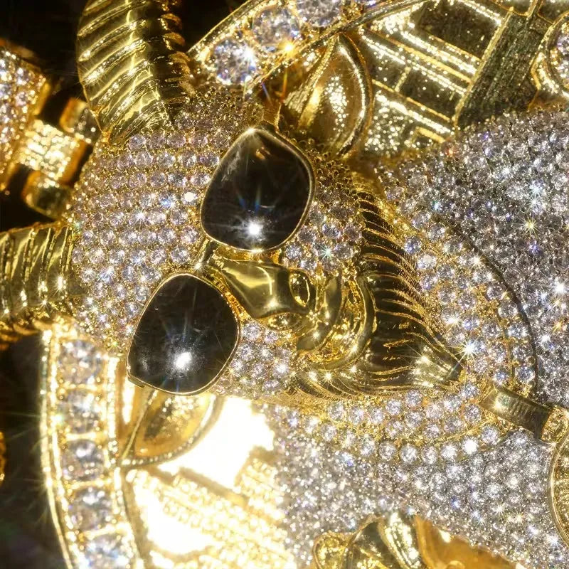Iced Out Custom GOAT Money Bag Moissanite Hip Hop Pendant【R261】