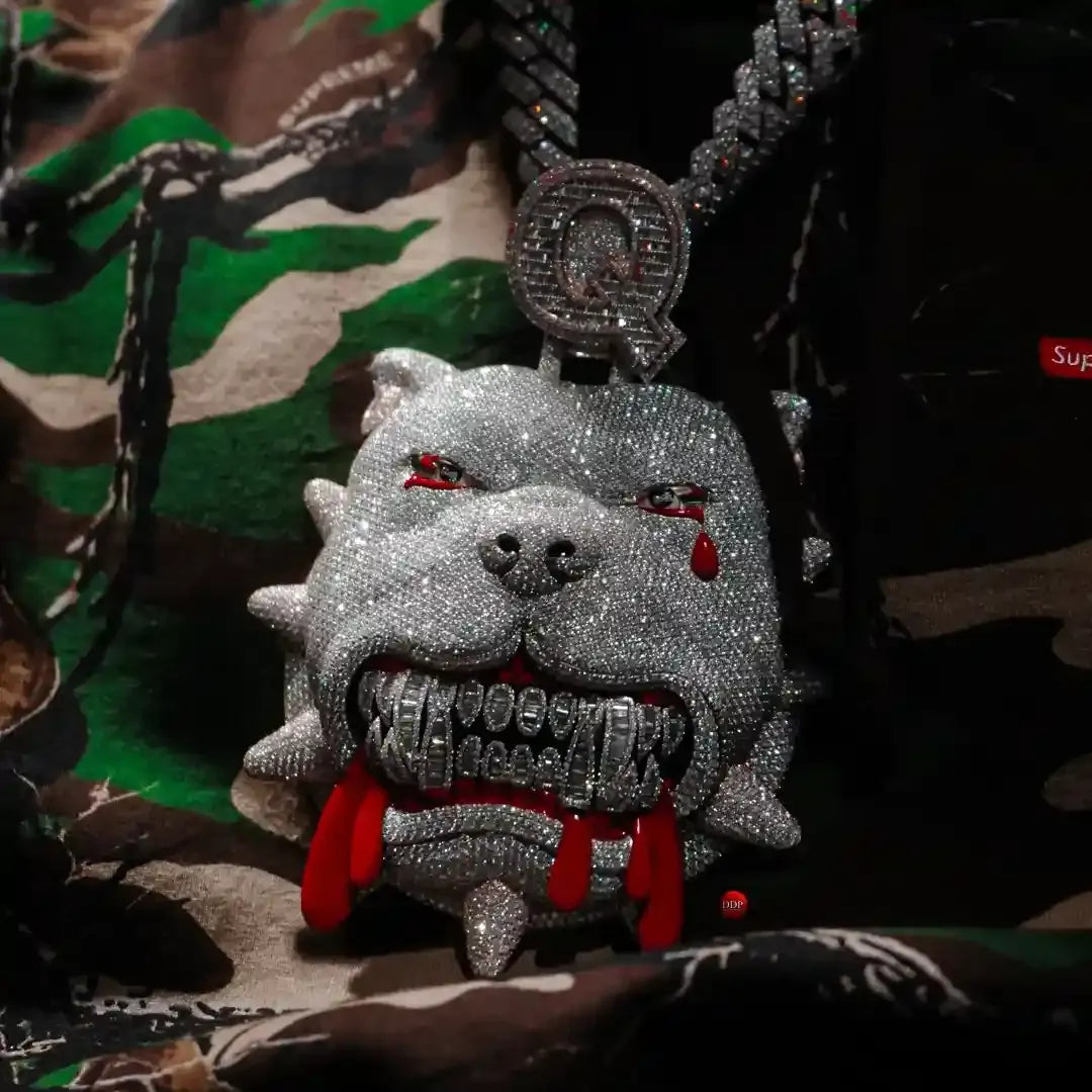 Iced Out Pitbull Pendant【A224】