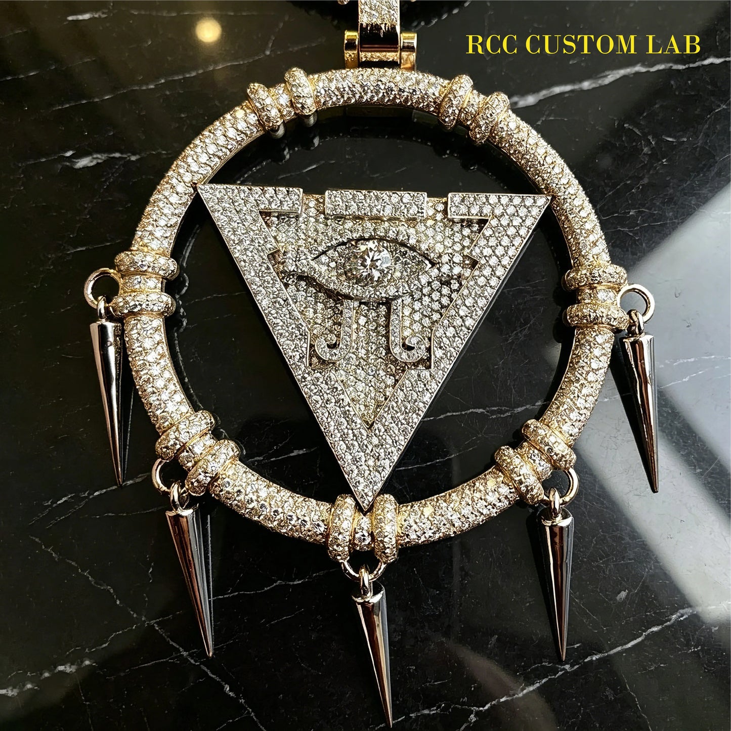 Spiked Geometric Luxury Pendant【R136】