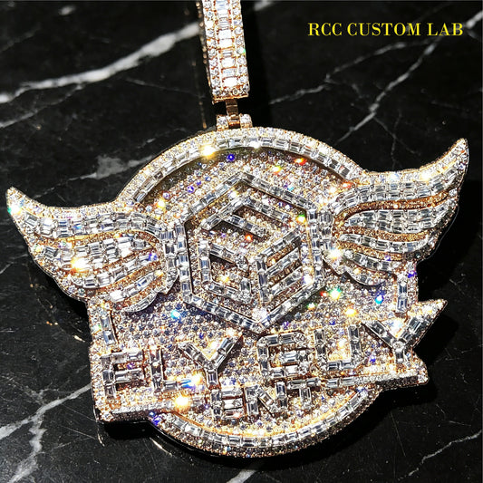 Iced Out "FLYGUY" Winged Luxury Pendant【R139】