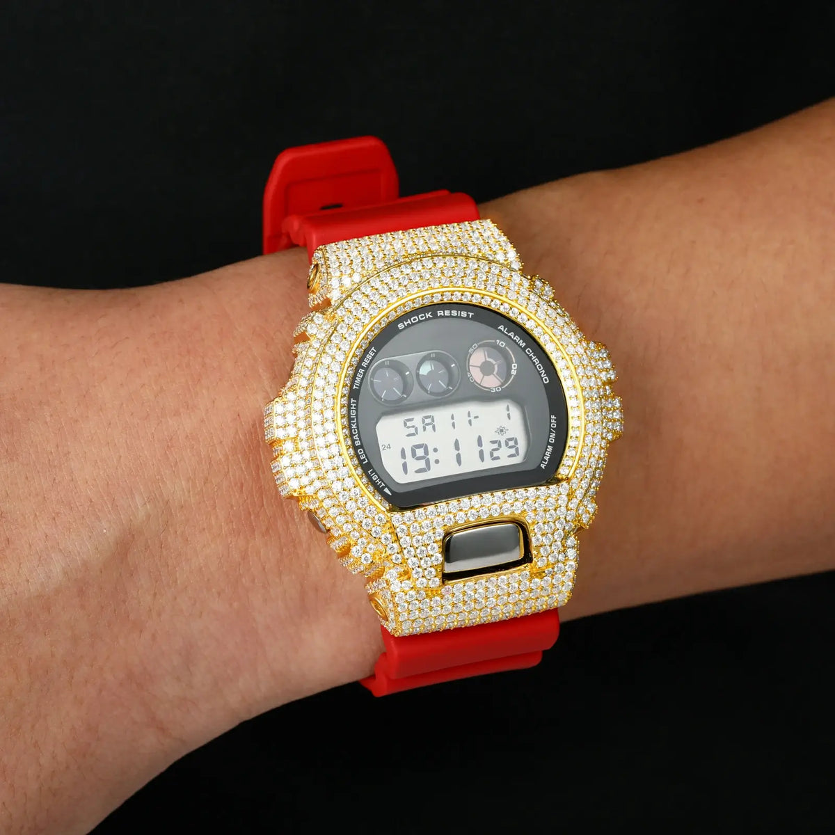 Watch Bezel & Watch Case for DW6900 - Classic Moissanite S925