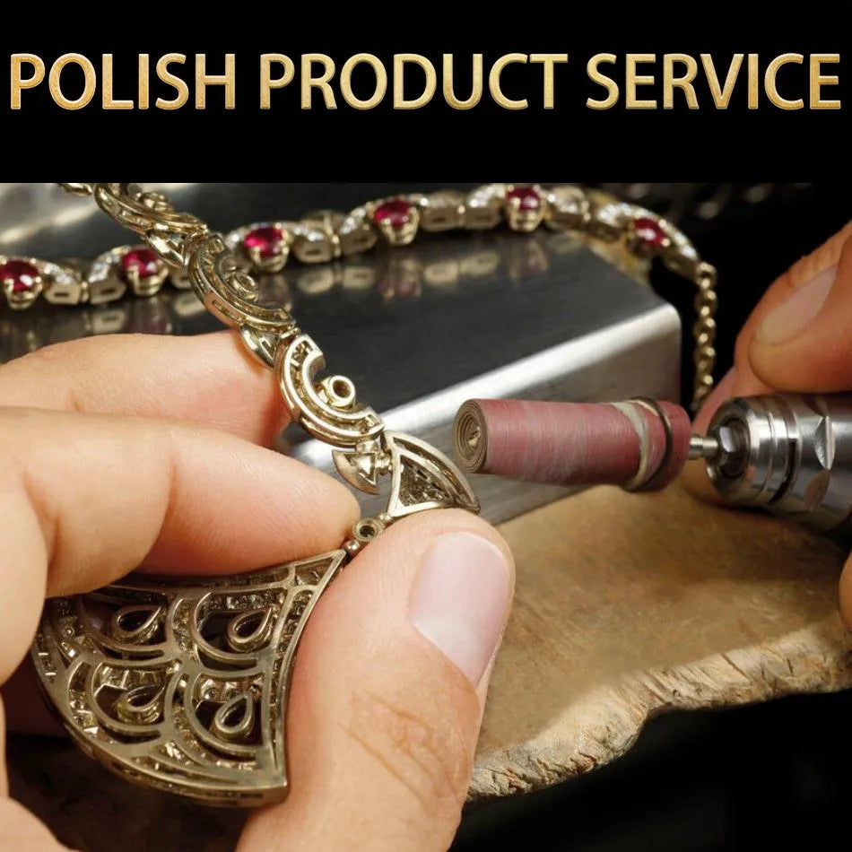 Make Your Jewelry Shining Again Ultrasonic Cleaner Polishing Gold Plating Service for Fine Bracelet Necklace Pendant Ring