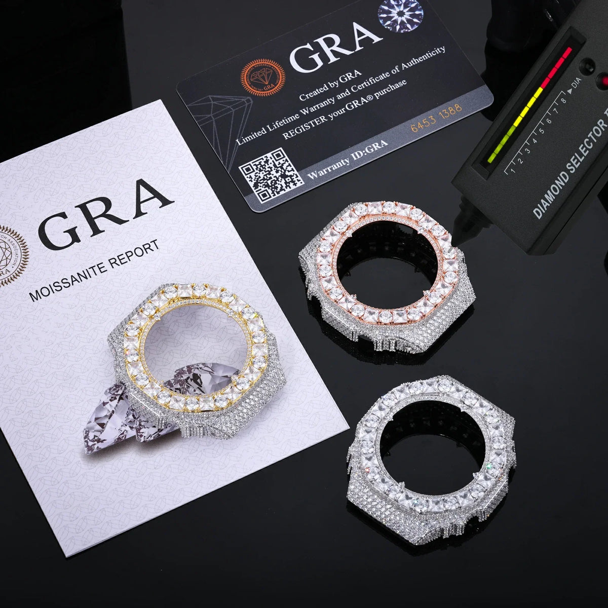 Princess Cut Moissanite Custom Watch Bezel for GA2100 GA2110 GAB2100