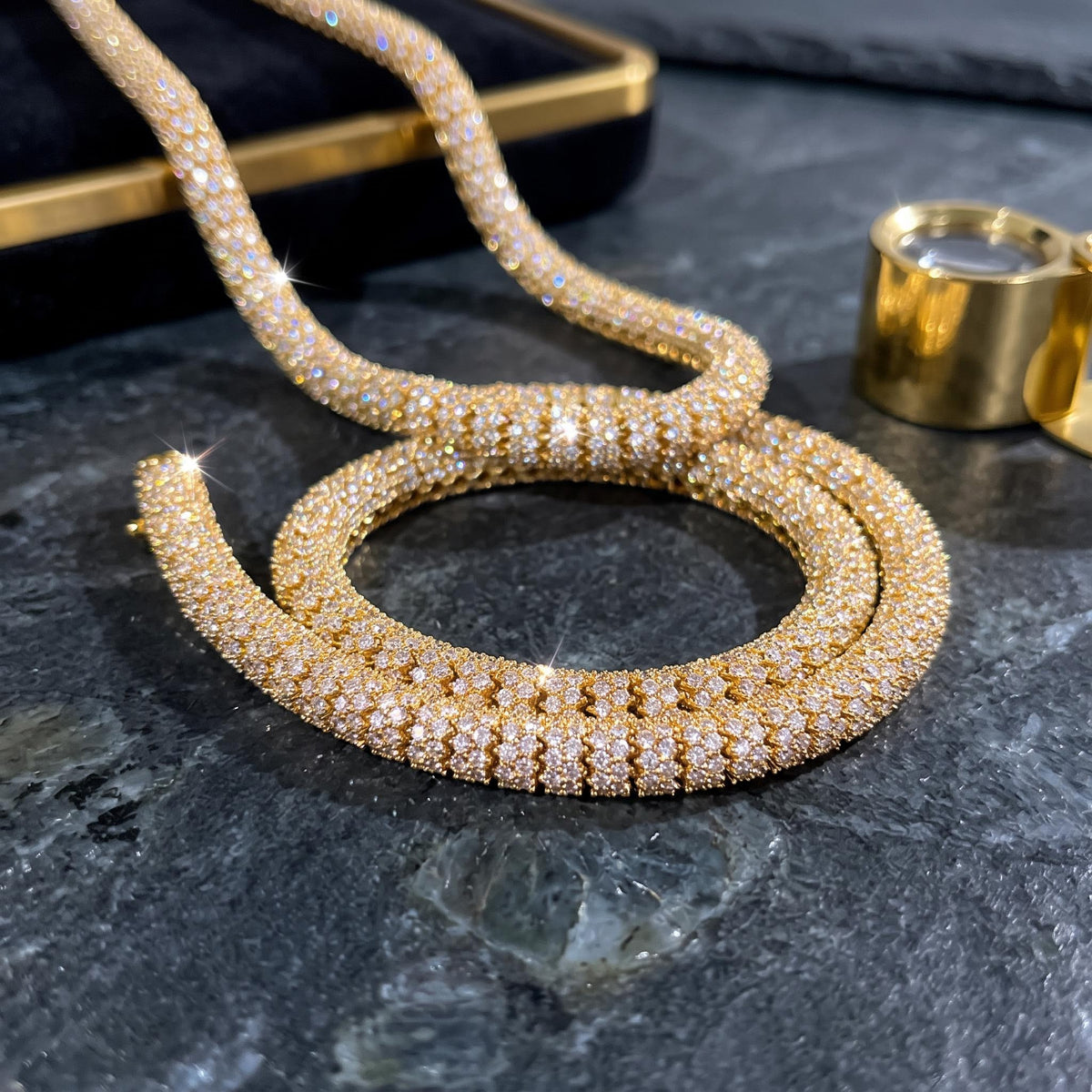 Iced Out 6mm Snake Hip Hop Chain【A151】