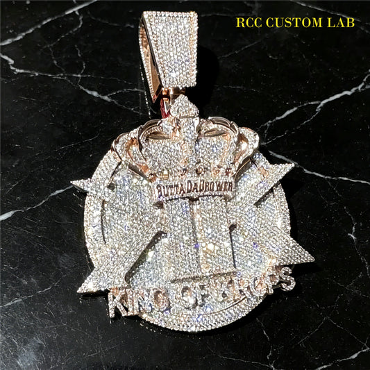 Iced Out Custom "KING OF KINGS" Pendant【R141】