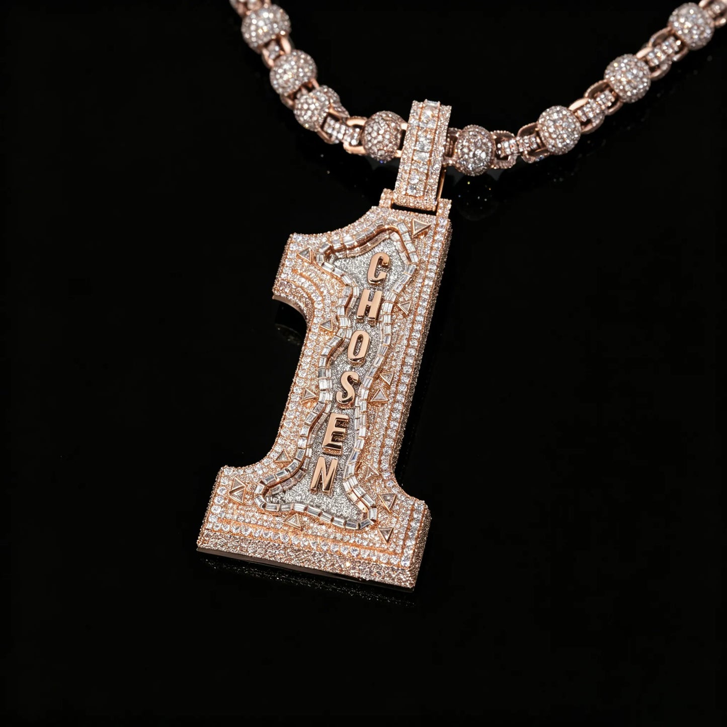 Luxury Iced Out Chosen 1 Pendant【A238】