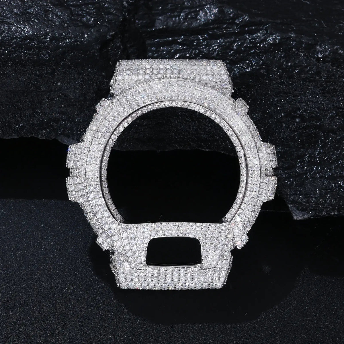 Watch Bezel & Watch Case for DW6900 - Classic Moissanite S925