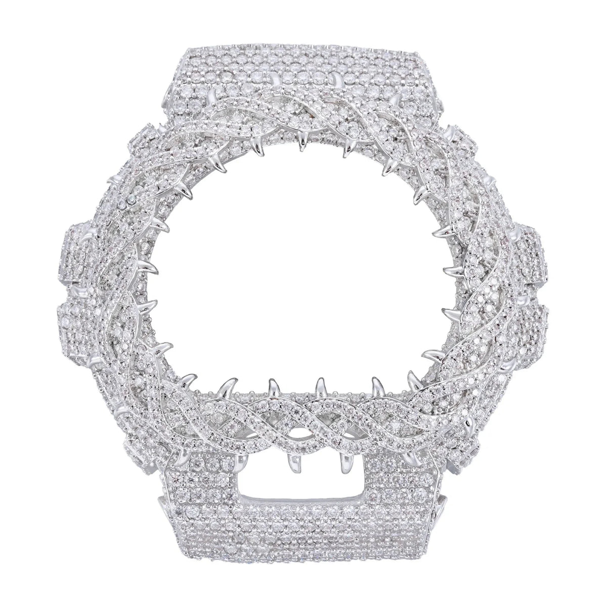 Watch Bezel & Watch Case for DW6900 - Vine Thorns Moissanite S925