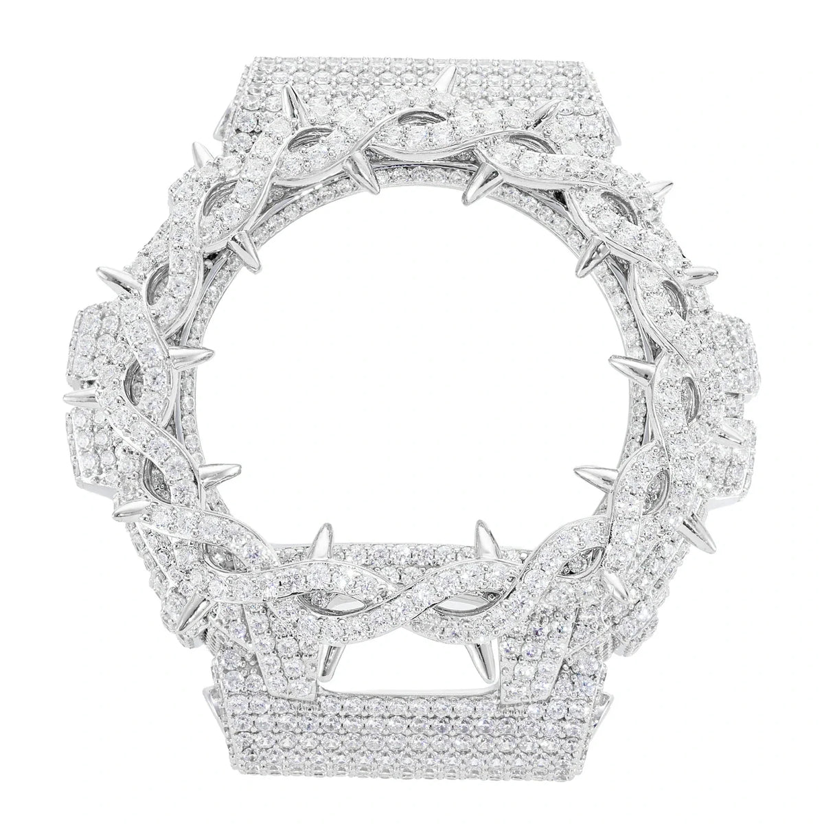 S925 Moissanite Twist Thorn Watch Case for DW6900 SERIES