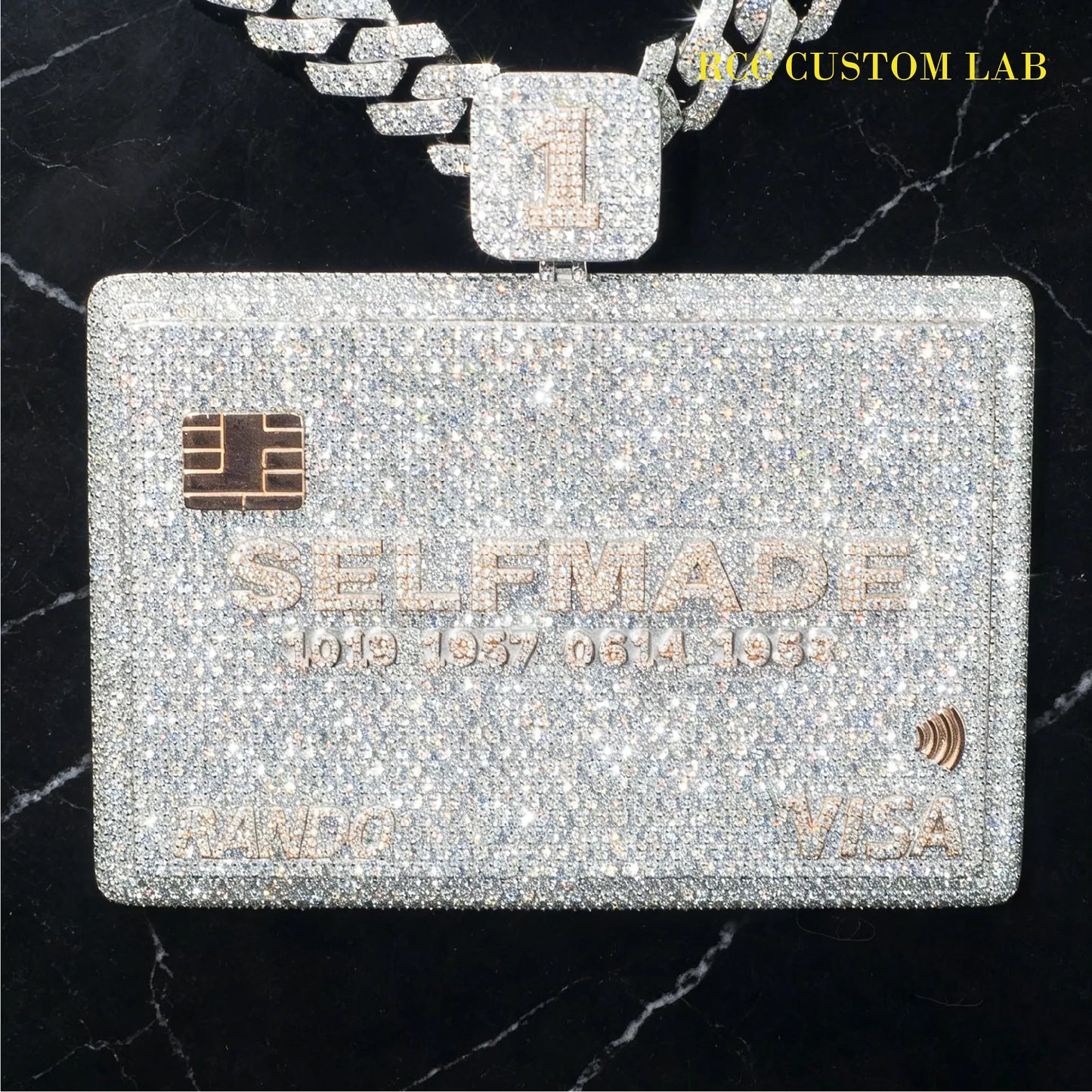 Iced Selfmade Credit Card Pendant【R162】