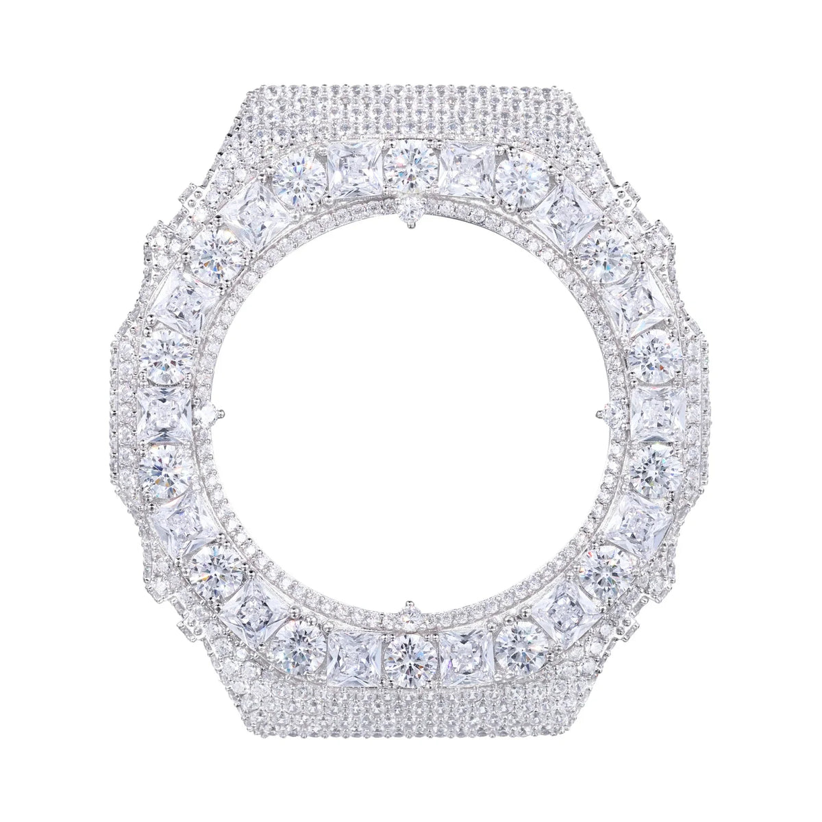 Princess Cut Moissanite Custom Watch Bezel for GA2100 GA2110 GAB2100