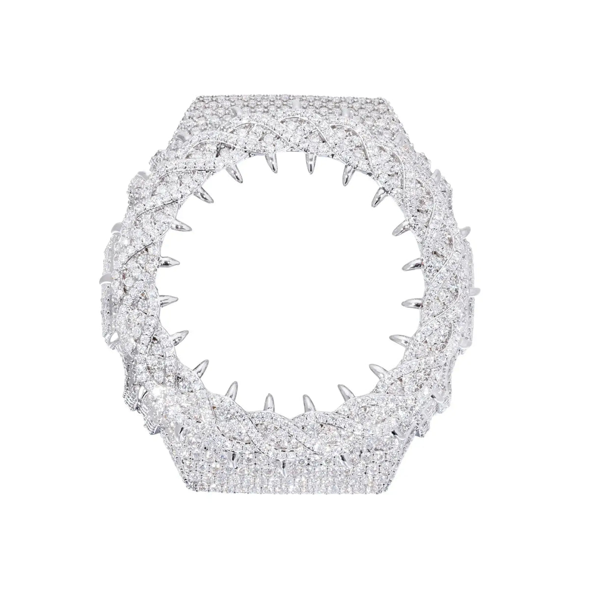 Iced Out Moissanite Thorns Bust Down Bezel for GA2100