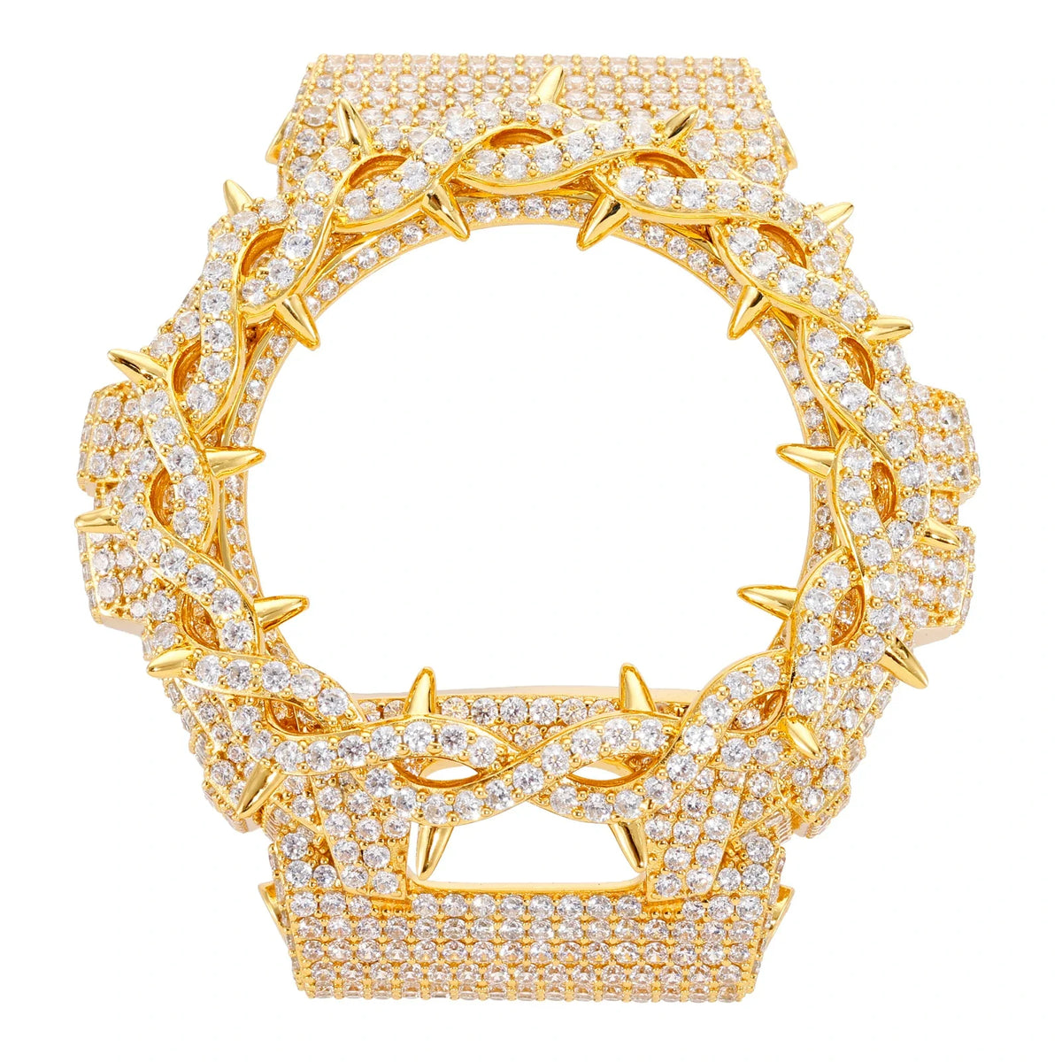 S925 Moissanite Twist Thorn Watch Case for DW6900 SERIES