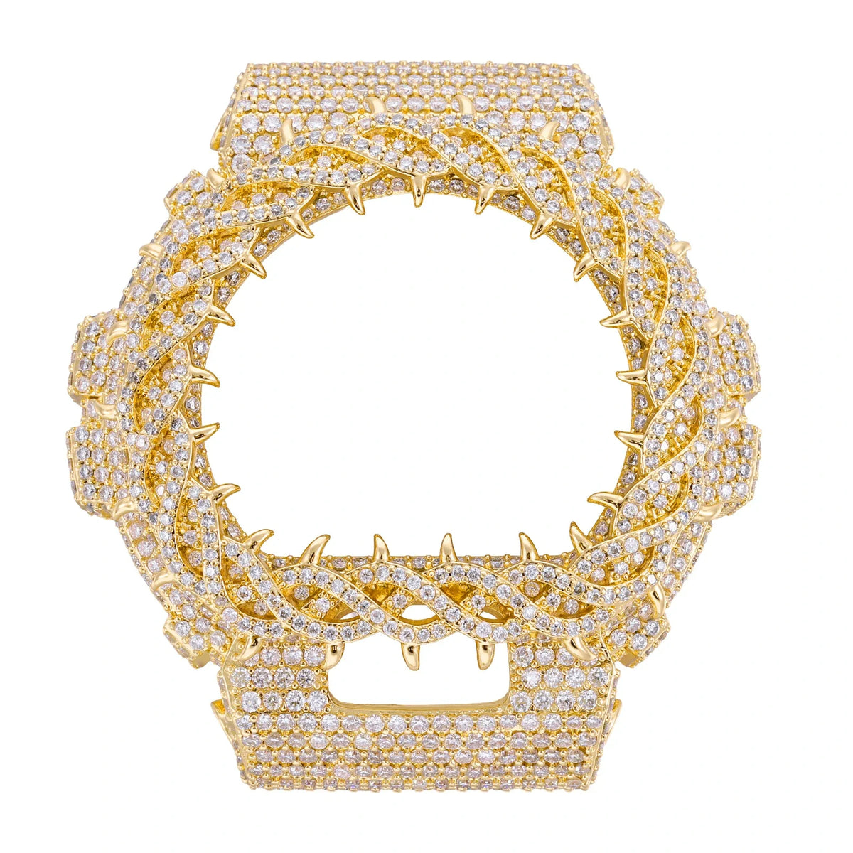 Watch Bezel & Watch Case for DW6900 - Vine Thorns Moissanite S925
