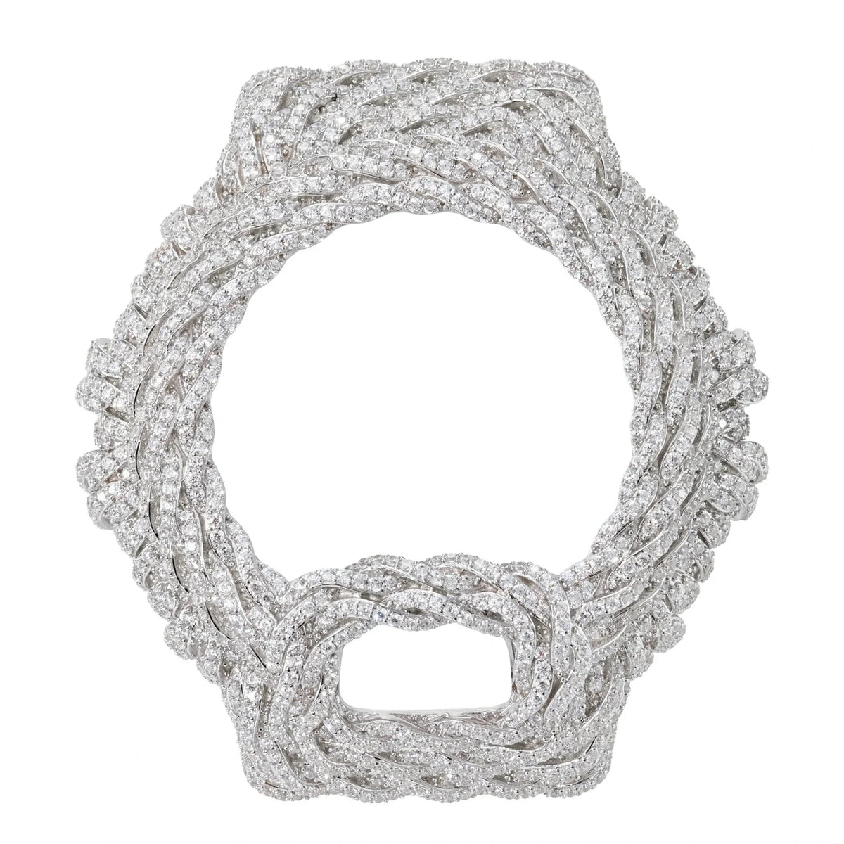 S925 Moissanite Rope Watch Case for DW6900 SERIES