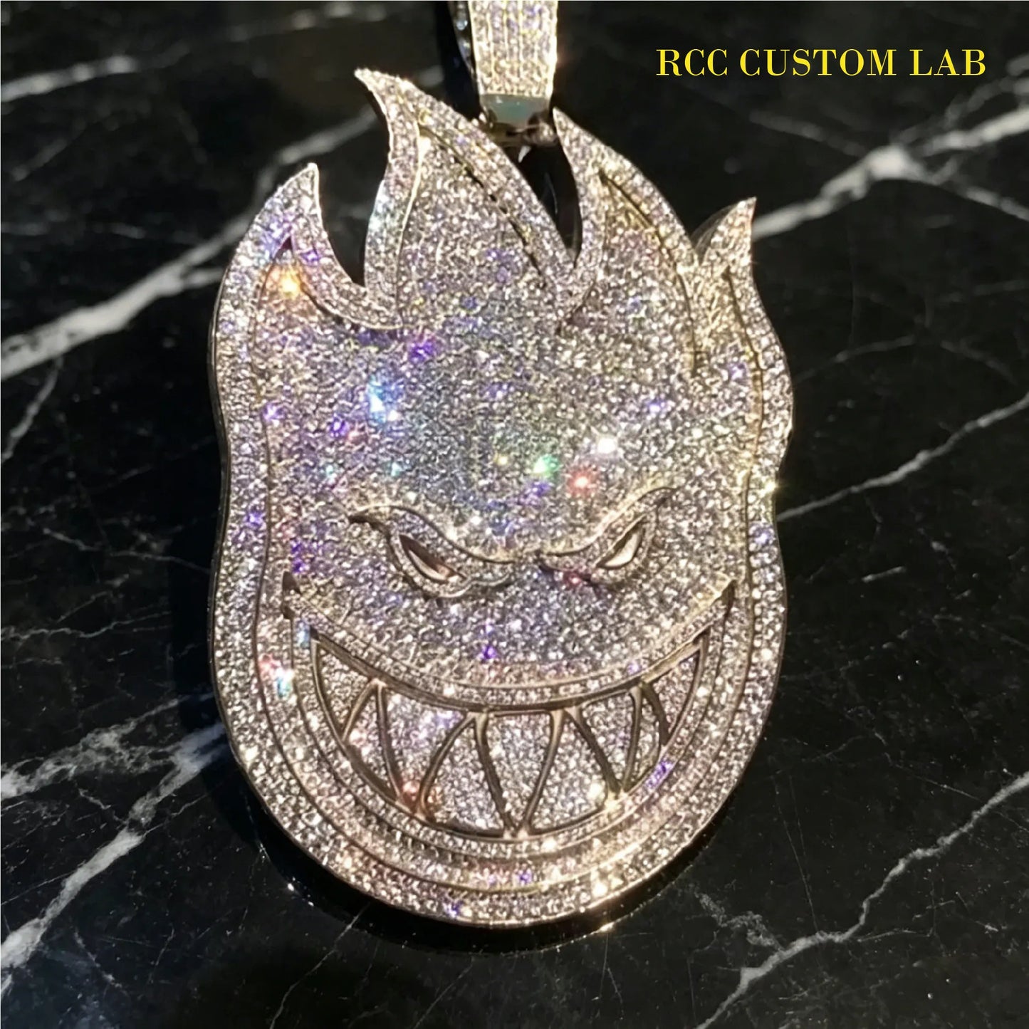 Iced Flame Monster Pendant【R170】