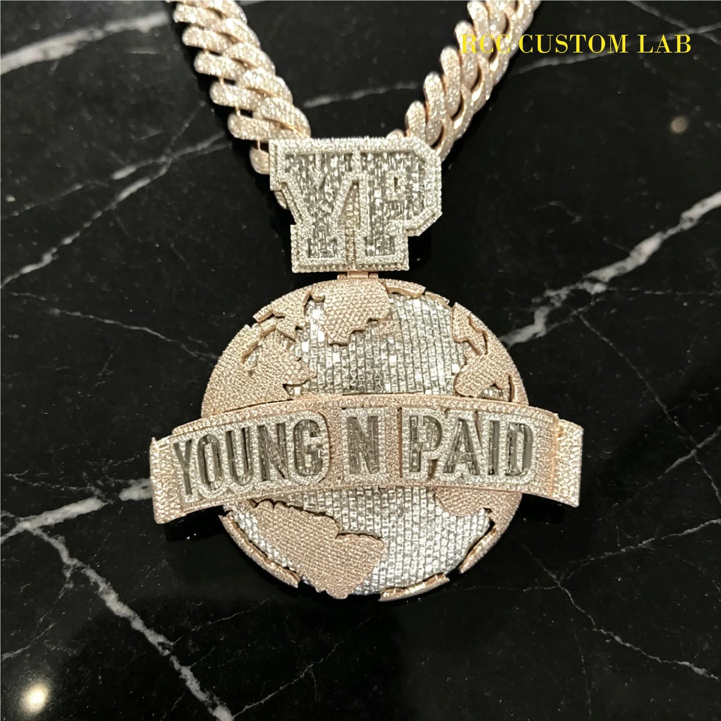 Iced Young N Paid Pendant【R173】