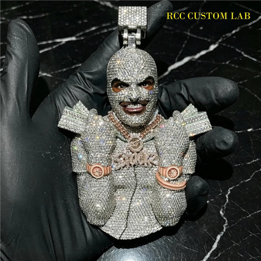 Iced Ski Mask Gang Pendant【R174】