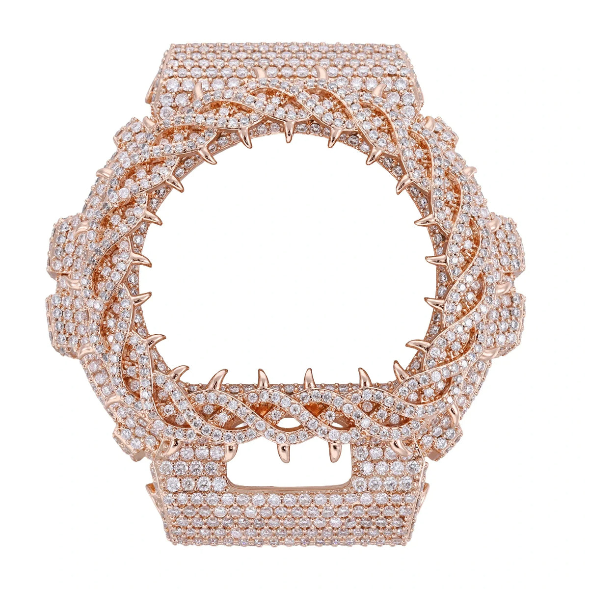 Watch Bezel & Watch Case for DW6900 - Vine Thorns Moissanite S925