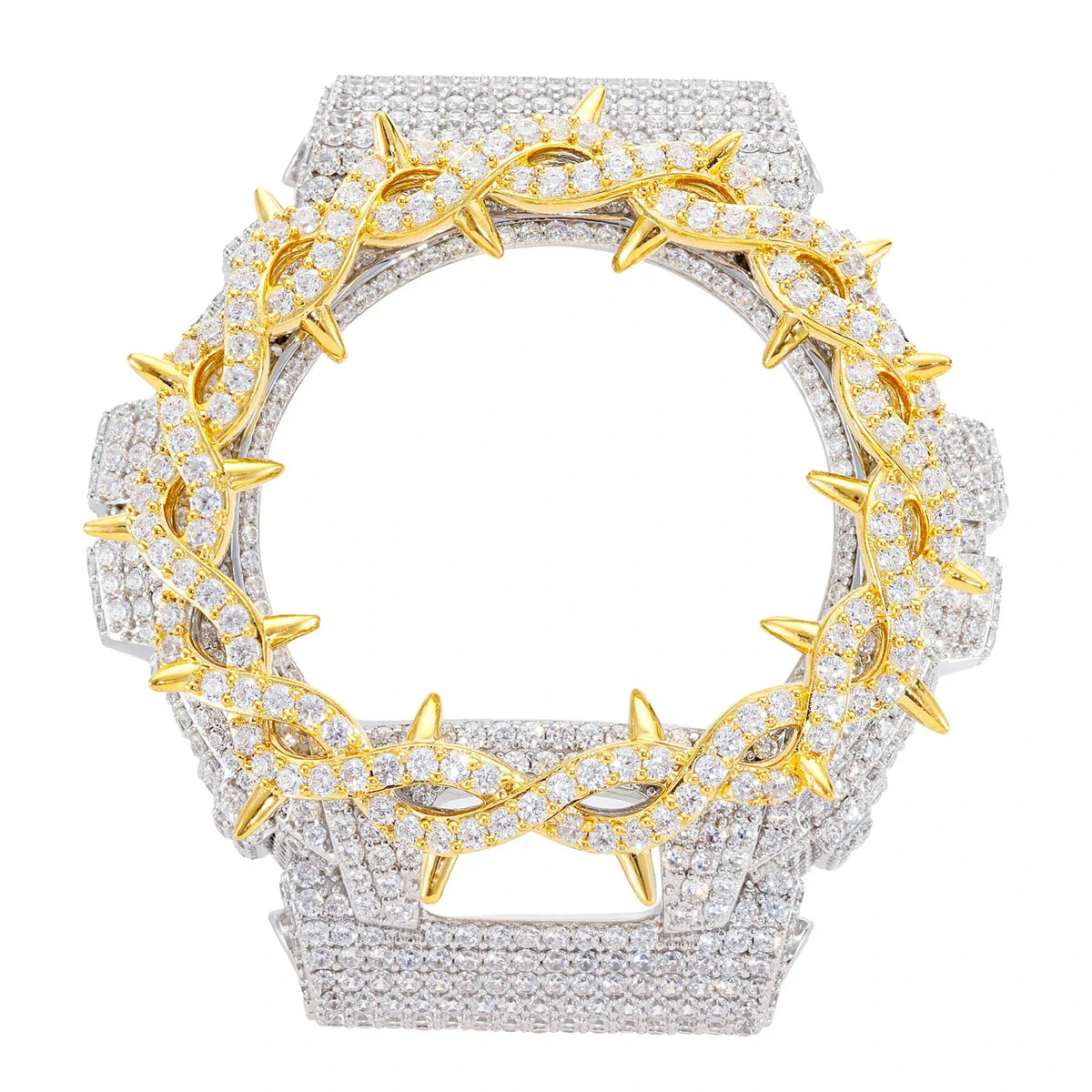 S925 Moissanite Twist Thorn Watch Case for DW6900 SERIES