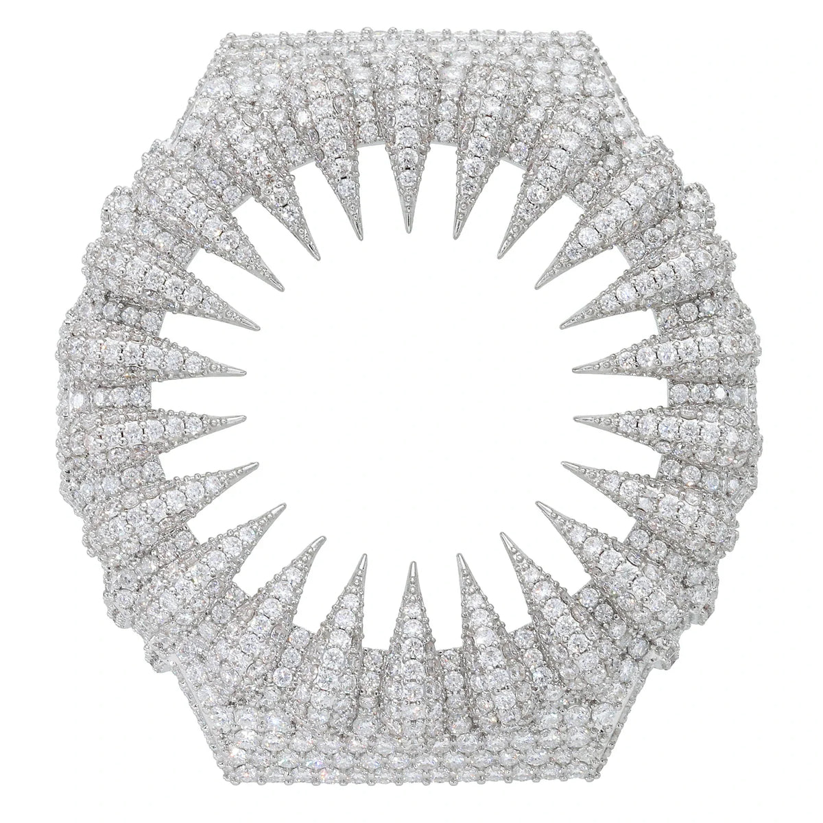 Iced Out Moissanite Bear Claw Bust Down Bezel for GA2100 Series