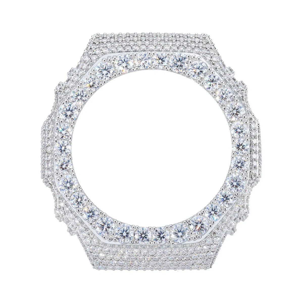 Iced Out Moissanite Bust Down Classic Bezel for GA2100