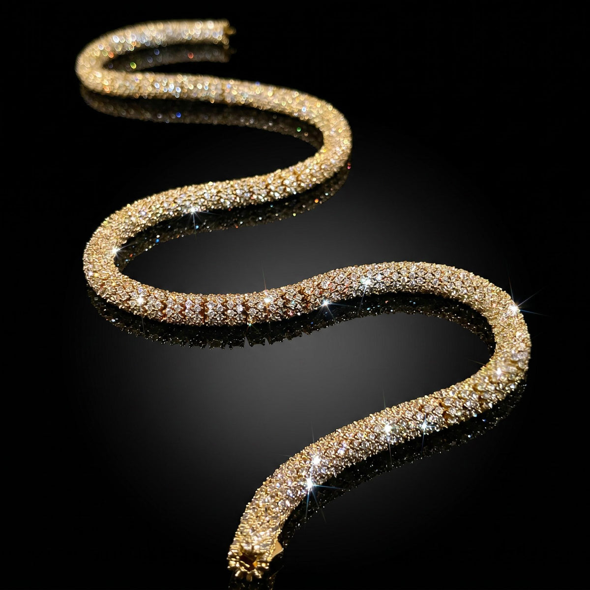 Iced Out 6mm Snake Hip Hop Chain【A151】
