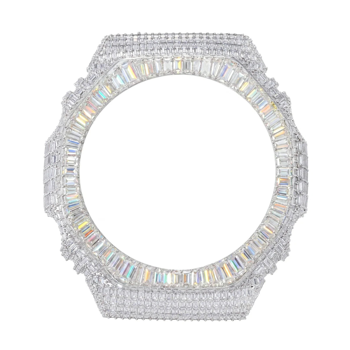 Full Baguette Moissanite Bust Down Bezel for GA2100