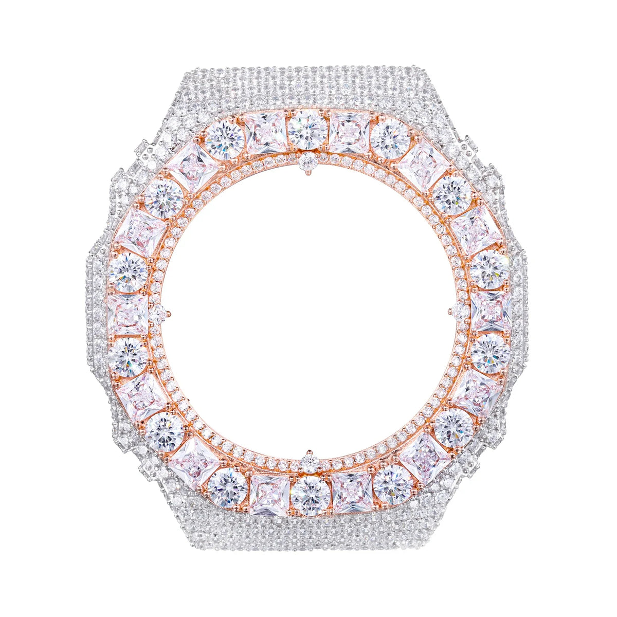 Princess Cut Moissanite Custom Watch Bezel for GA2100 GA2110 GAB2100